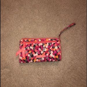 Coral Vera Bradley Wristlet